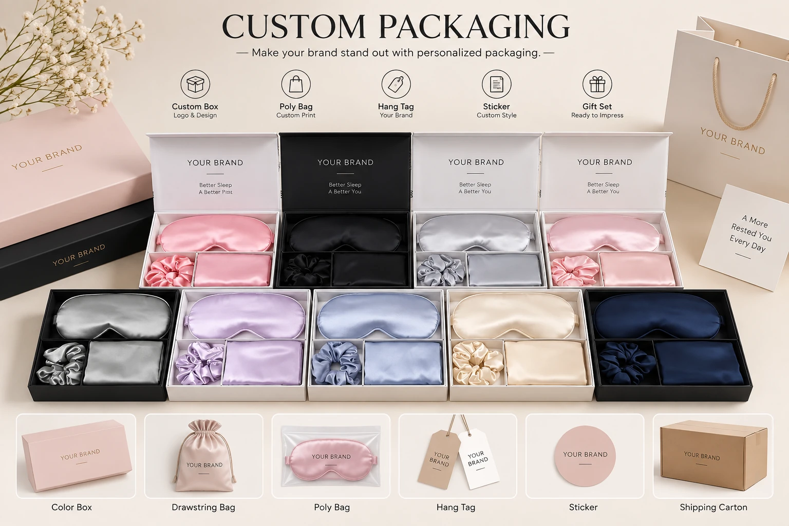 Custom packaging and gift box examples